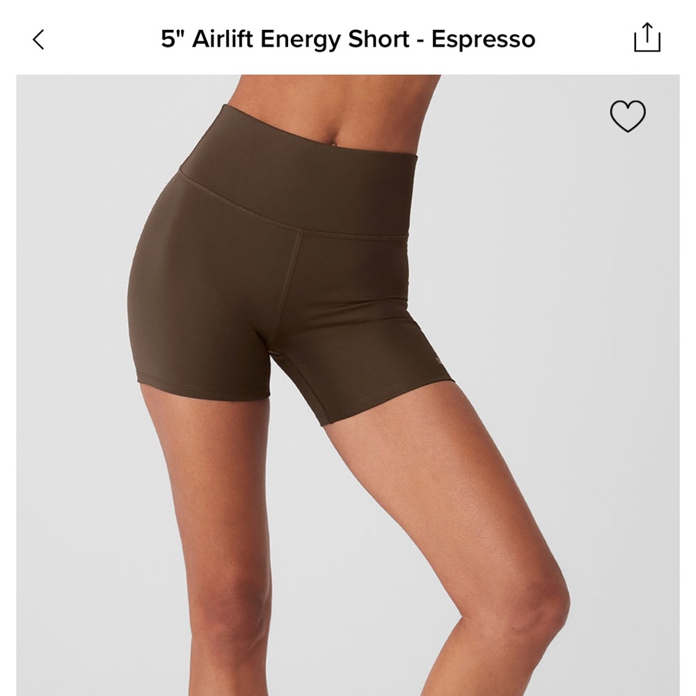 ALO Yoga Espresso Airlift Energy Bike Shorts